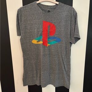 Sony Playstation Gray Logo T-Shirt